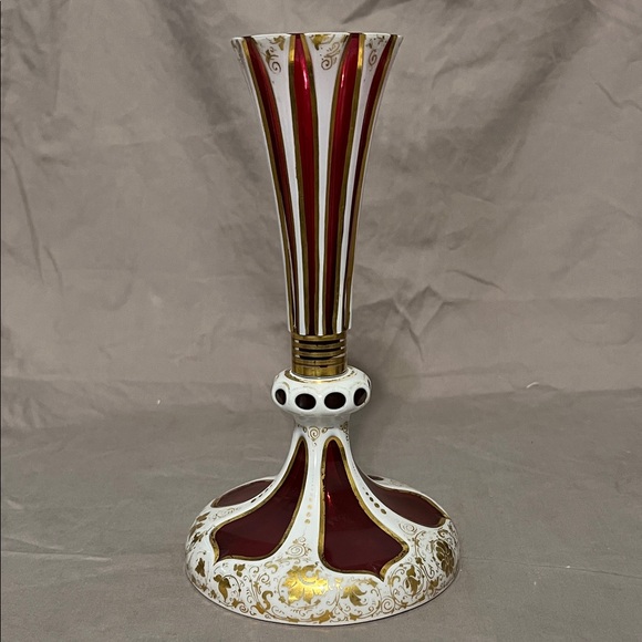 Other - This is an antique Bohemian overlay glass vase.